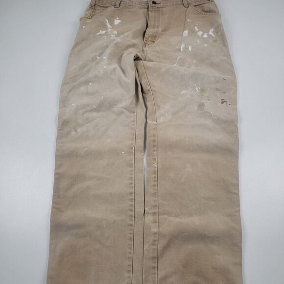 Vintage‎ Y2k Dickies Distressed Workwear Pants Sun Fade Fits 34x29 Tagged 38x30 - Picture 2 of 13